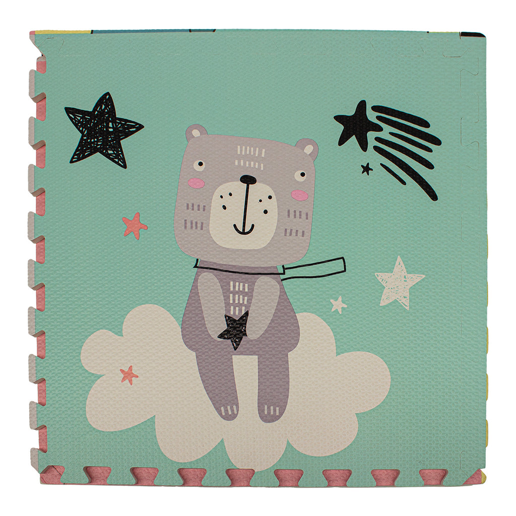 Tapete Infantil Cleo Puzzle Osos 60x60 Cm