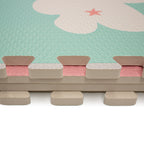 Tapete infantil Cleo Puzzle osos 60x60 cm, tapete de foamy antiderrapante ideal para área de juego y desarrollo del bebé