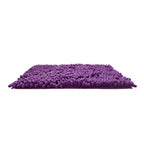 Tapete de baño Shaggy coral violeta 50x80 cm, tapete suave y absorbente tipo shaggy ideal para baño cómodo y elegante