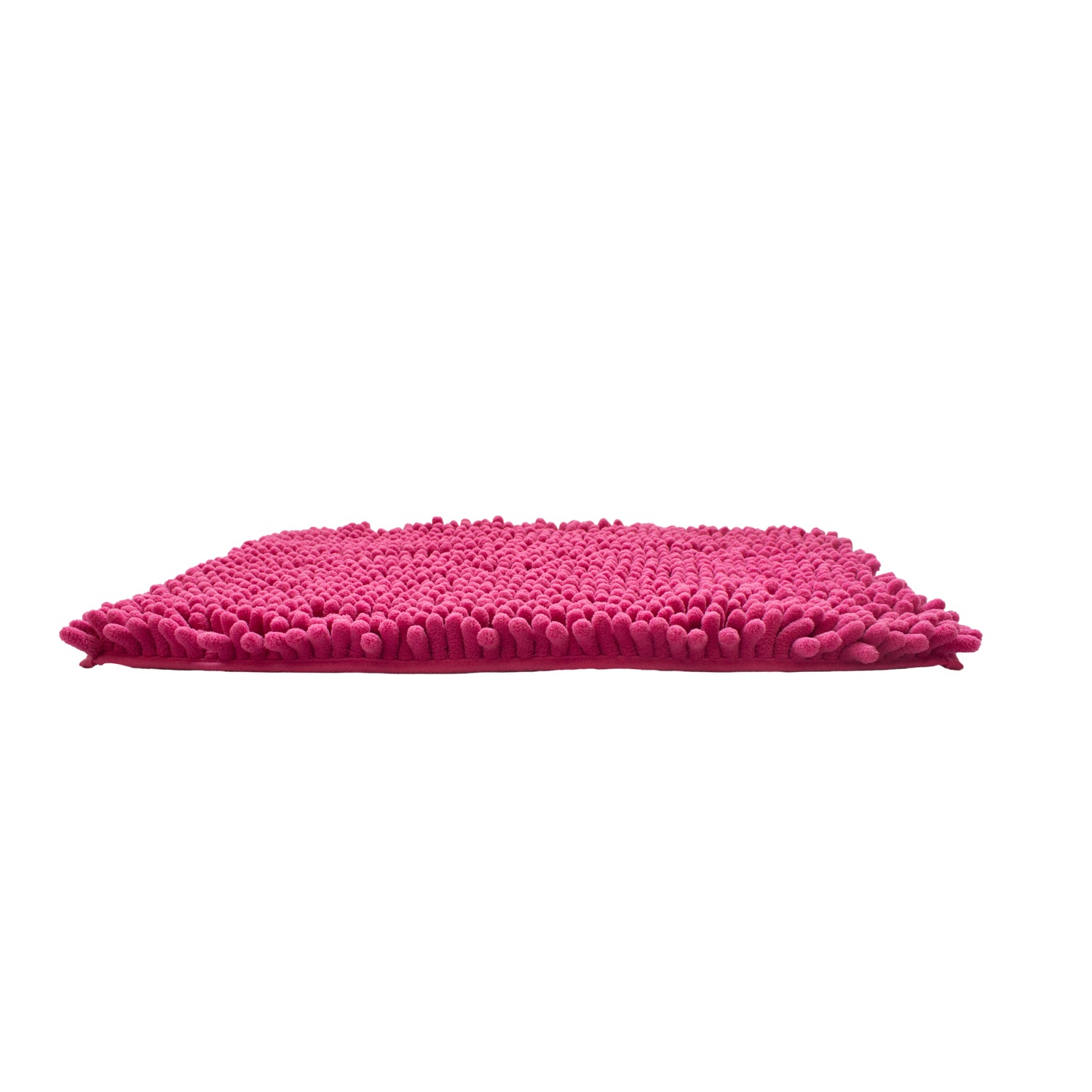 Tapete baño Shaggy Coral rosa 50x80 cm con textura suave y diseño contemporáneo ideal para baño en espacios modernos