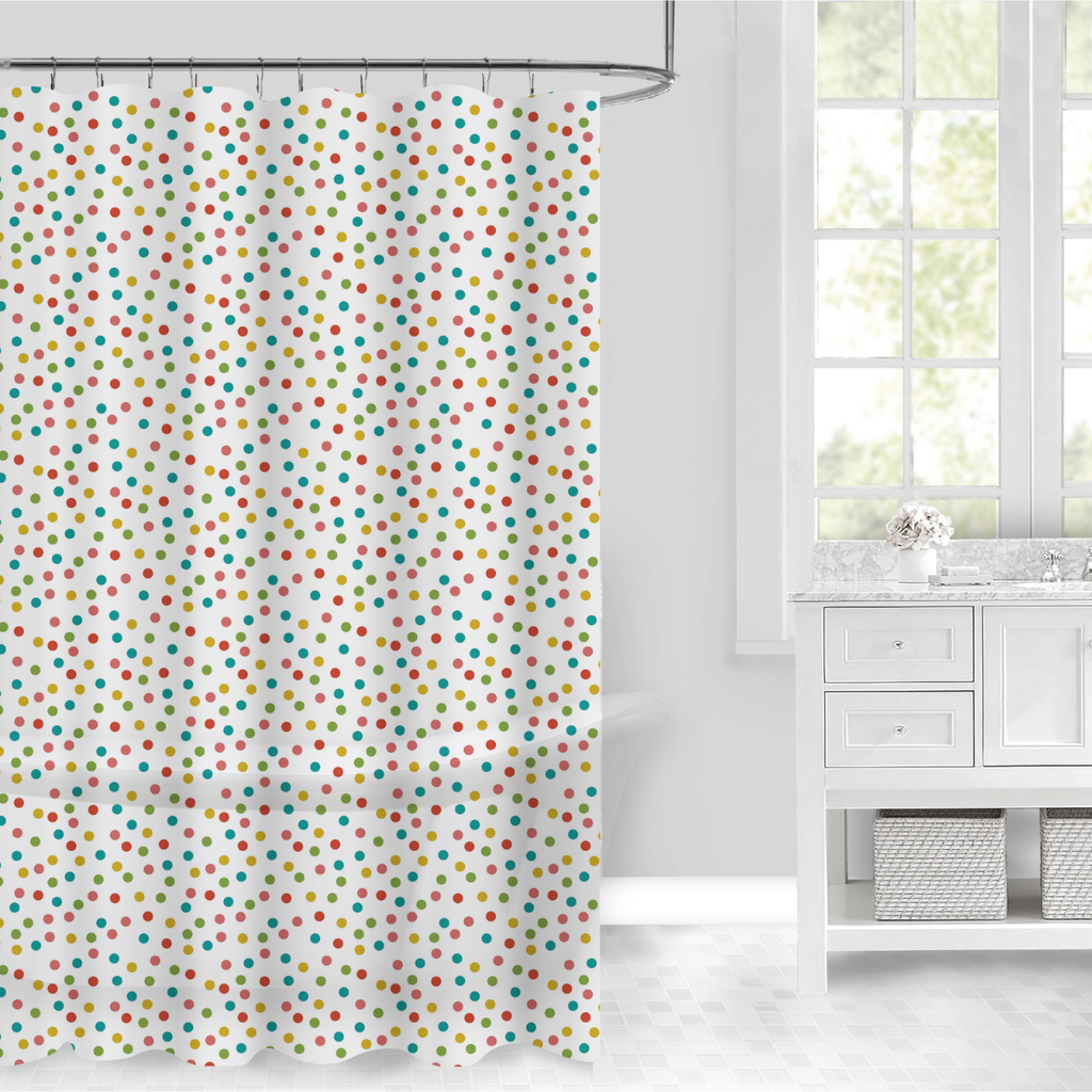 Cortina Para Baño Super Peva Confetti 180x180 cm