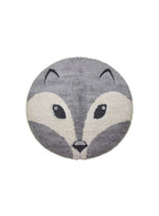 Tapete Agra Kids zorro 120 cm con diseño infantil y textura suave ideal para crear espacios acogedores y divertidos