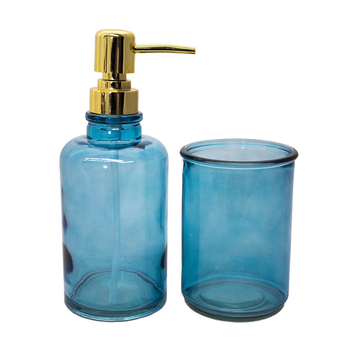 Set de accesorios para baño de vidrio, accesorios con diseño moderno y elegante ideales para baño contemporáneo