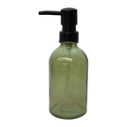 Dispensador de jabón Zen Glass verde, dispensador de vidrio con diseño elegante ideal para baño o cocina moderna