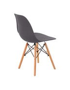 Set 2 sillas de comedor réplica Eames gris claro con diseño icónico y acabado moderno ideal para comedor en espacios contemporáneos