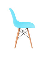 Set de 4 sillas de comedor réplica Eames menta, sillas modernas de diseño icónico ideales para comedor contemporáneo