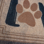 Tapete de entrada Fox Mat Love 40x60 cm, felpudo resistente con diseño decorativo ideal para puerta principal o exterior