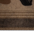 Tapete de entrada Fox Mat Love 40x60 cm, felpudo resistente con diseño decorativo ideal para puerta principal o exterior