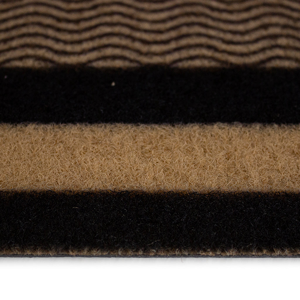Tapete de entrada Fox Mat Welcome 40x60 cm, felpudo resistente con diseño de bienvenida ideal para puerta principal o exterior