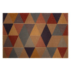 Tapete de entrada Fox Mat geométrico 40x60 cm, felpudo resistente con diseño moderno ideal para puerta principal o exterior