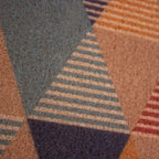 Tapete de entrada Fox Mat geométrico 40x60 cm, felpudo resistente con diseño moderno ideal para puerta principal o exterior