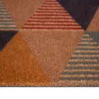 Tapete de entrada Fox Mat geométrico 40x60 cm, felpudo resistente con diseño moderno ideal para puerta principal o exterior