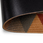 Tapete de entrada Fox Mat geométrico 40x60 cm, felpudo resistente con diseño moderno ideal para puerta principal o exterior