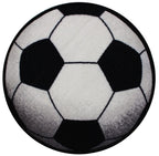 Set de 2 tapetes Dib fútbol con textura suave y diseño contemporáneo ideal para recámara infantil en espacios modernos
