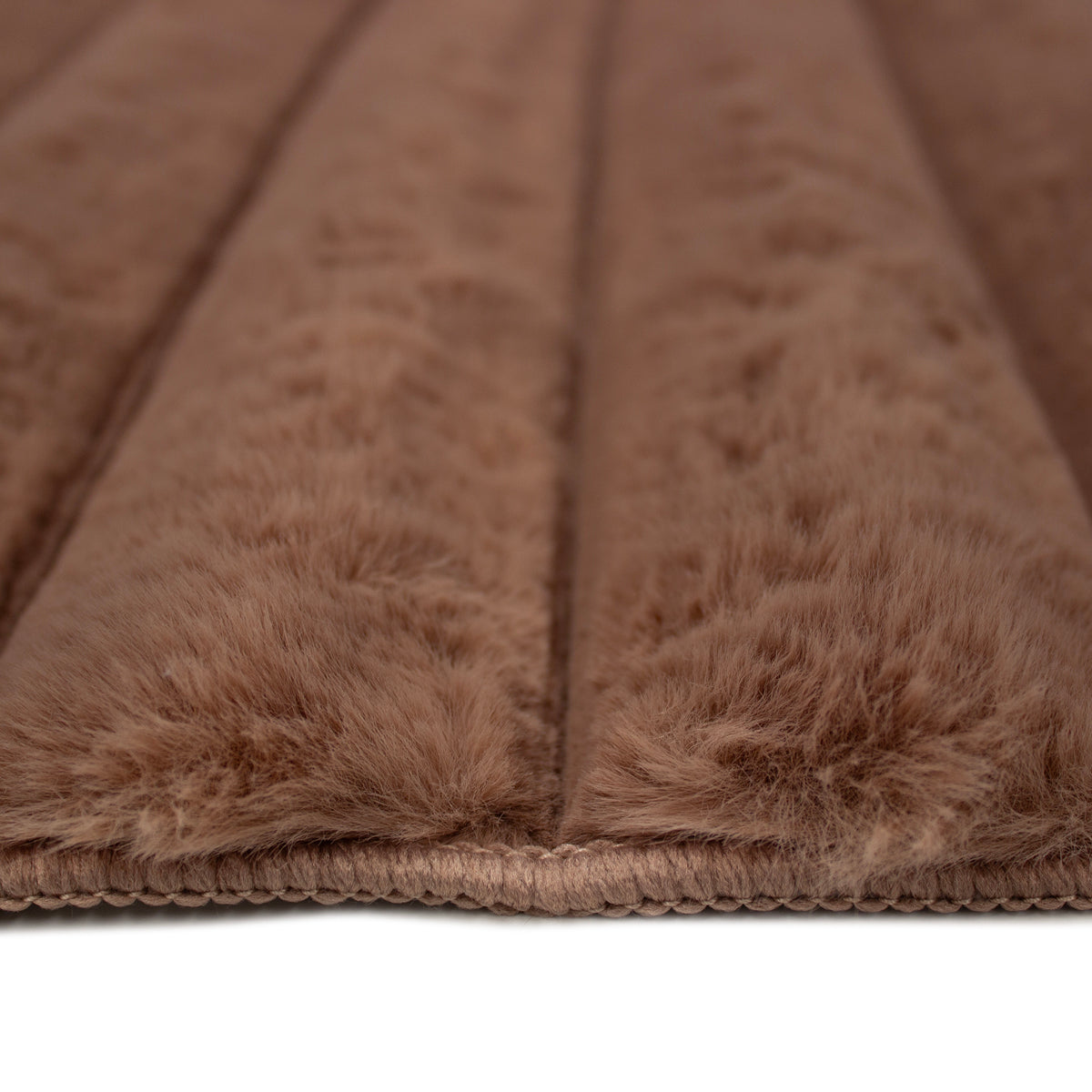 Tapete Pie De Cama Fuzzy Beige 60x150 cm