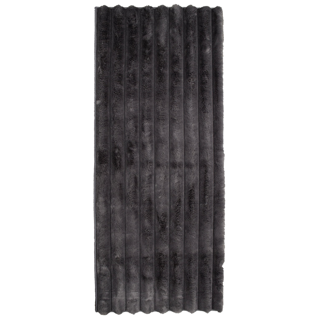 Tapete Pie De Cama Fuzzy Charcoal 60x150 cm