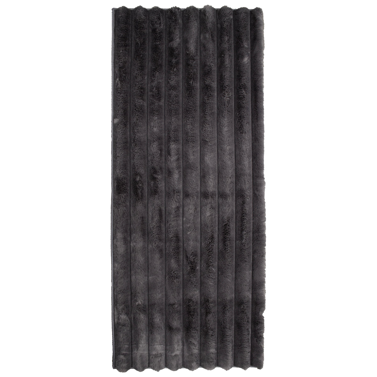 Tapete Pie De Cama Fuzzy Charcoal 60x150 cm