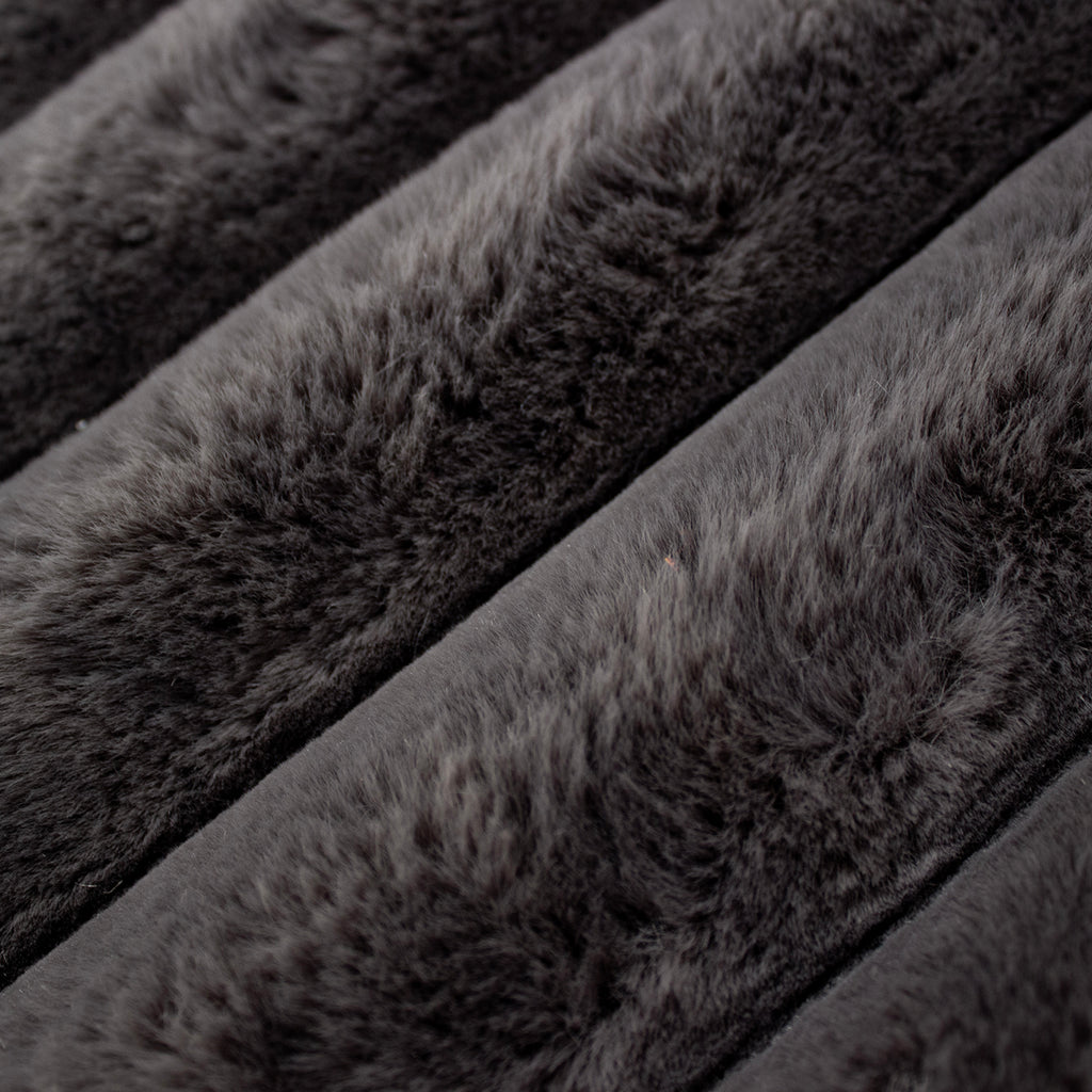 Tapete Pie De Cama Fuzzy Charcoal 60x150 cm