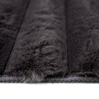 Tapete Pie De Cama Fuzzy Charcoal 60x150 cm