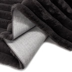 Tapete Pie De Cama Fuzzy Charcoal 60x150 cm