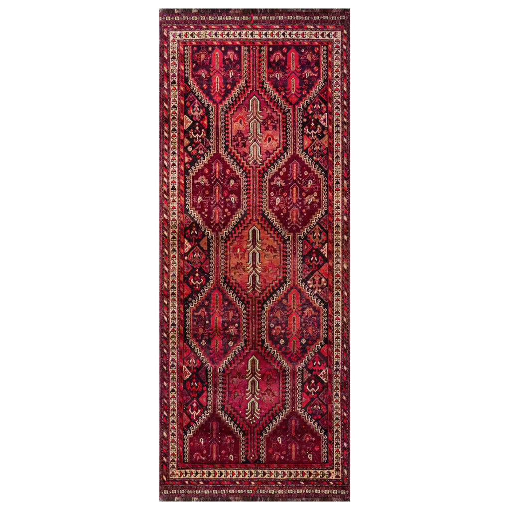 Tapete Bazhars Ghashgai pieza única 268x103 cm con textura natural y diseño contemporáneo ideal para sala o recámara en espacios modernos