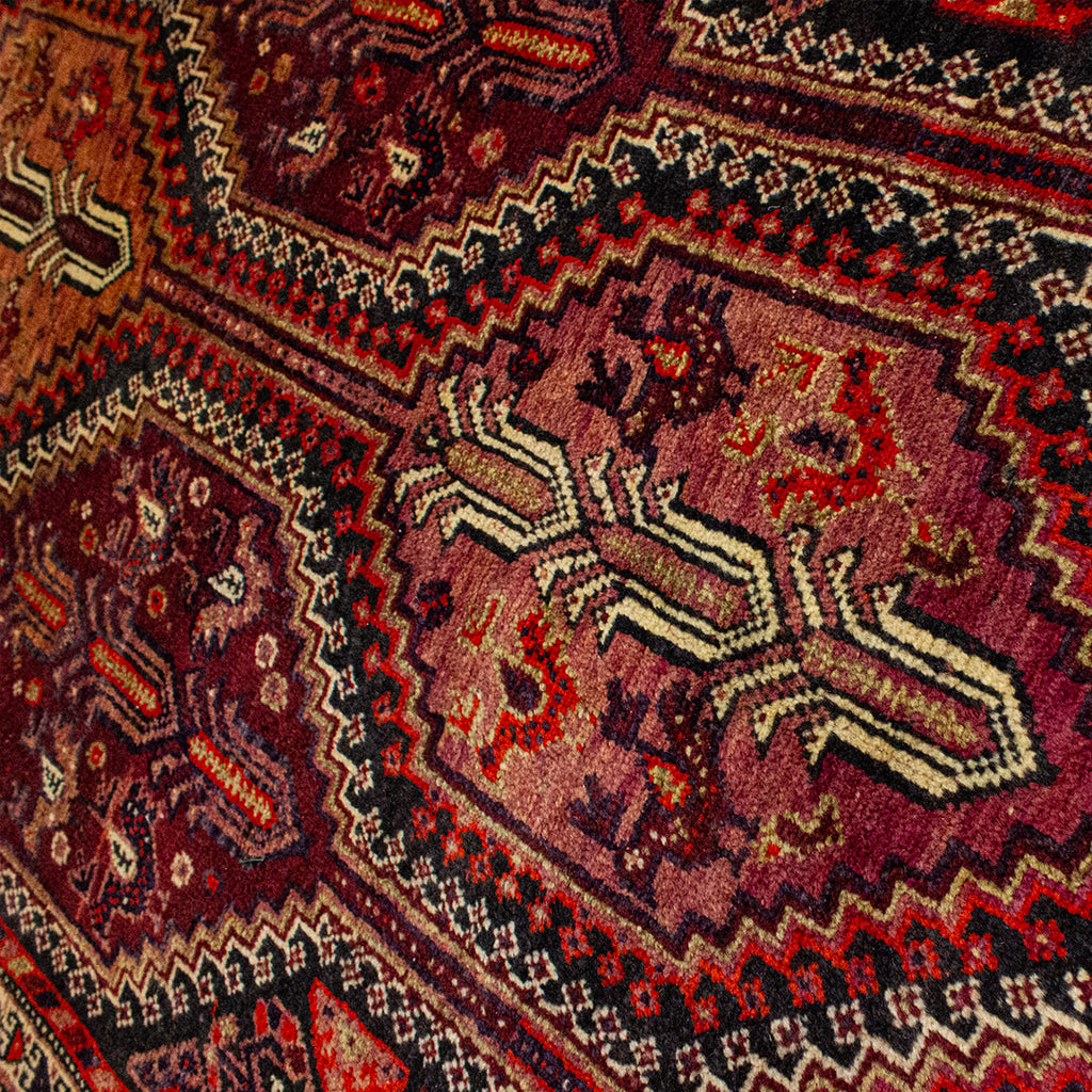 Tapete Bazhars Ghashgai pieza única 268x103 cm con textura natural y diseño contemporáneo ideal para sala o recámara en espacios modernos