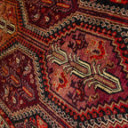 Tapete Bazhars Ghashgai pieza única 268x103 cm con textura natural y diseño contemporáneo ideal para sala o recámara en espacios modernos