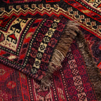 Tapete Bazhars Ghashgai pieza única 268x103 cm con textura natural y diseño contemporáneo ideal para sala o recámara en espacios modernos