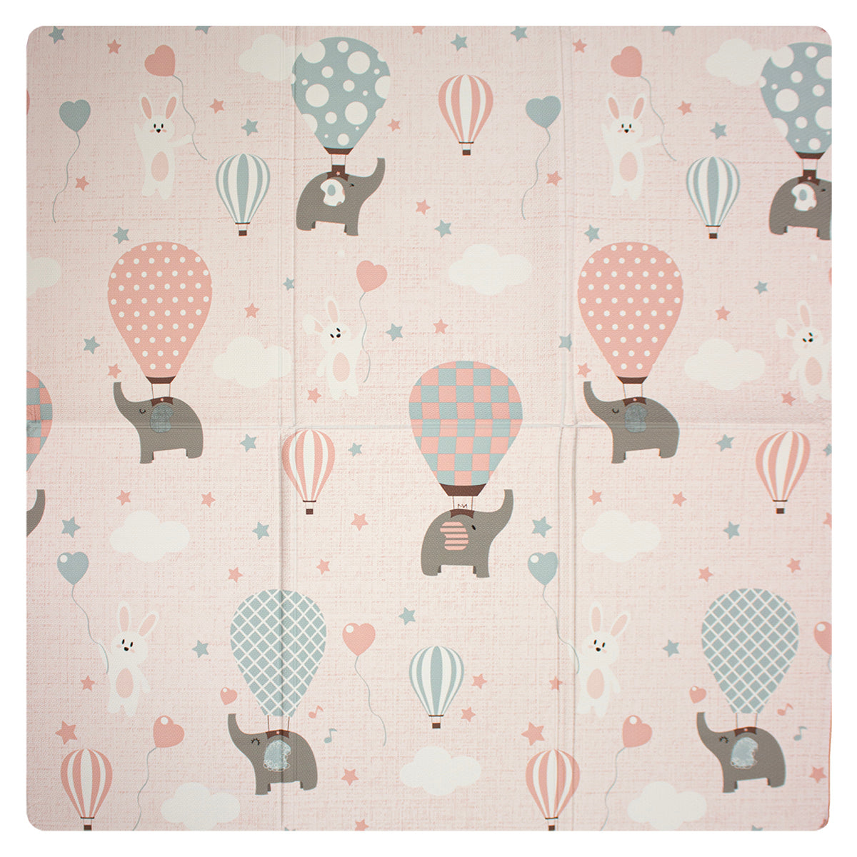 Tapete Infantil Baby Playmat Globos 140x140 Cm