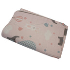 Tapete infantil Baby Playmat globos 140x140 cm, tapete acolchado ideal para juego, gateo y desarrollo del bebé