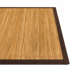 Set de 6 pz Mantel Individual Estera Bamboo Slim Guarda color Chocolate 30x45 cm