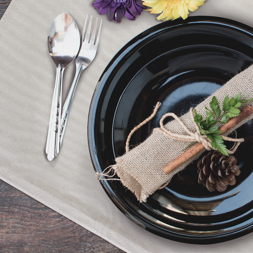 Set de 6 pz Individual Elegance Natural 48x33 cm