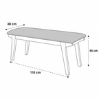 Banca Oviedo Asiento Gris