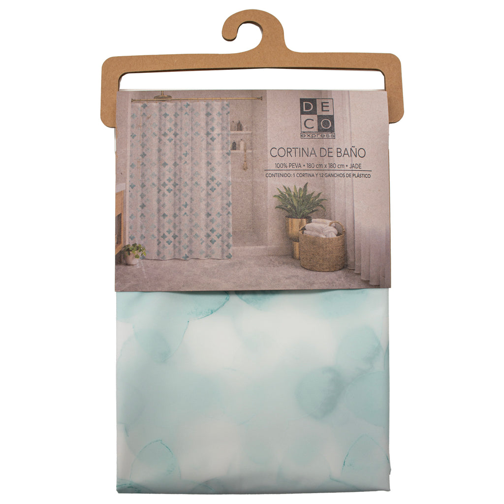 Cortina Para Baño Super Peva Jade 180x180 cm