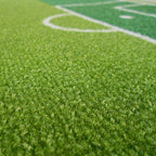 Set de 2 tapetes Dib fútbol con textura suave y diseño contemporáneo ideal para recámara infantil en espacios modernos