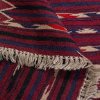 Tapete Bazhars Kilim Iran 100x200 cm con textura natural y diseño contemporáneo ideal para sala o recámara en espacios modernos
