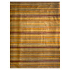 Tapete decorativo Bazhars Kilim Stripe 1128 multicolor 140x200 cm, pieza única de lana con diseño rayado artesanal ideal para sala o recámara