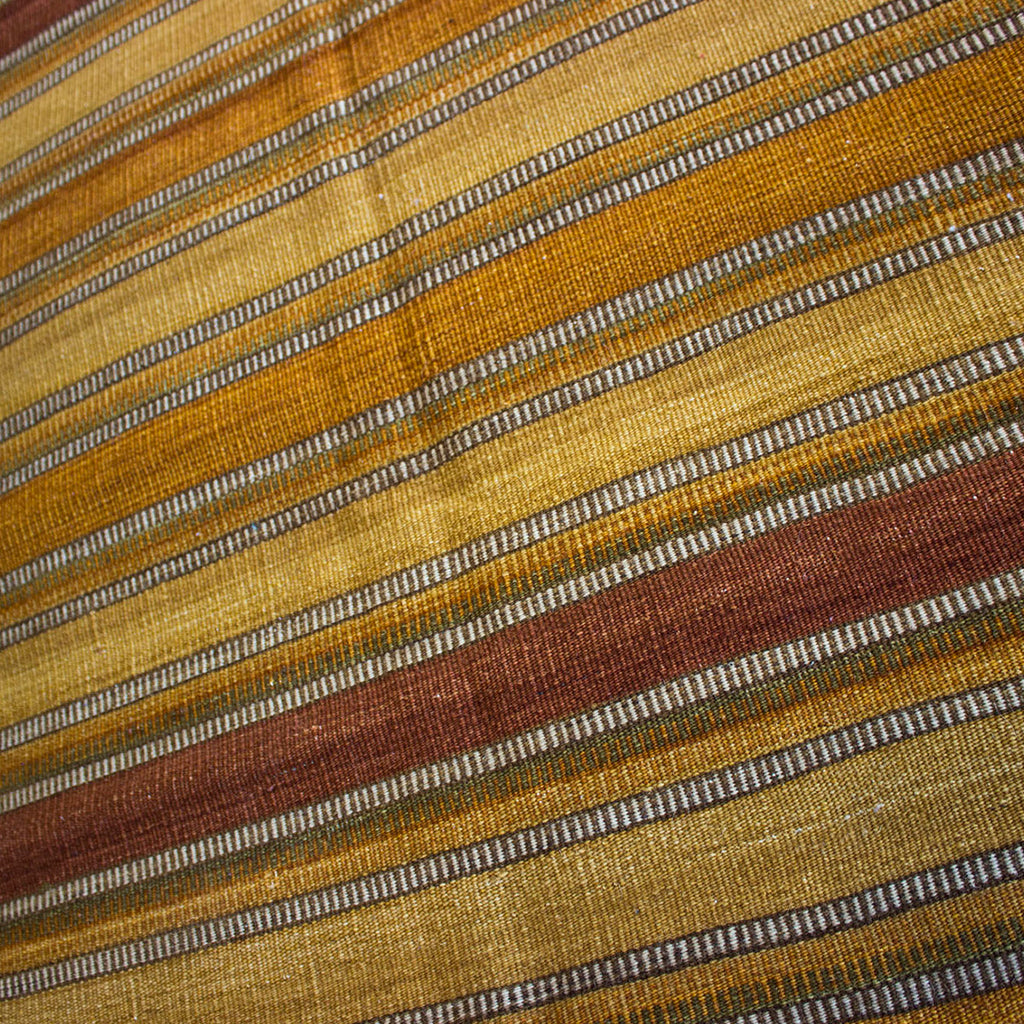 Tapete decorativo Bazhars Kilim Stripe 1128 multicolor 140x200 cm, pieza única de lana con diseño rayado artesanal ideal para sala o recámara