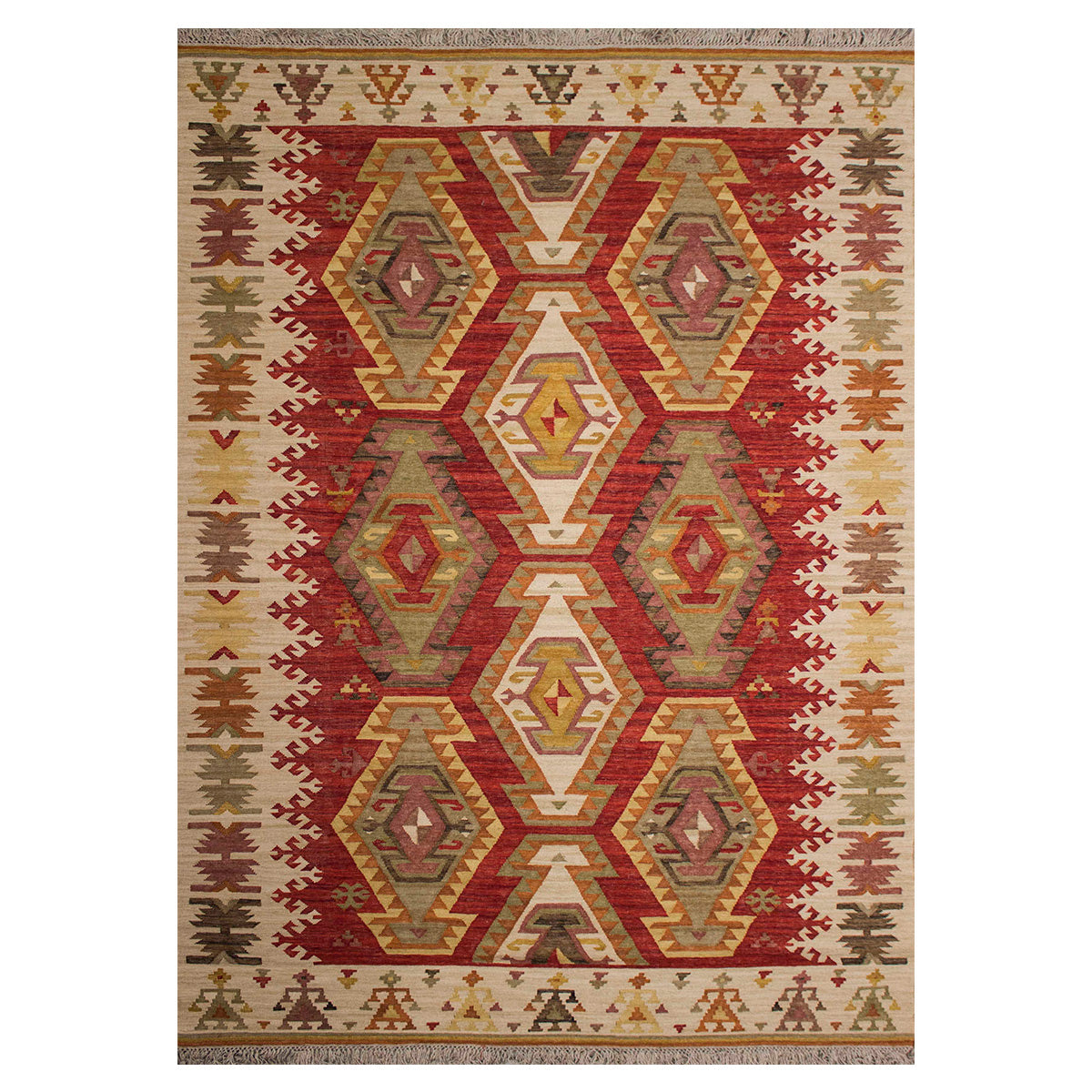 Tapete Bazhars Kilim Bursa 303 pieza única 240x340 cm con textura natural y diseño contemporáneo ideal para sala o recámara en espacios modernos