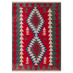 Tapete Bazhars Kilim turco 170x240 cm con textura natural y diseño contemporáneo ideal para sala o recámara en espacios modernos