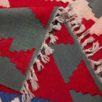 Tapete Bazhars Kilim turco 170x240 cm con textura natural y diseño contemporáneo ideal para sala o recámara en espacios modernos