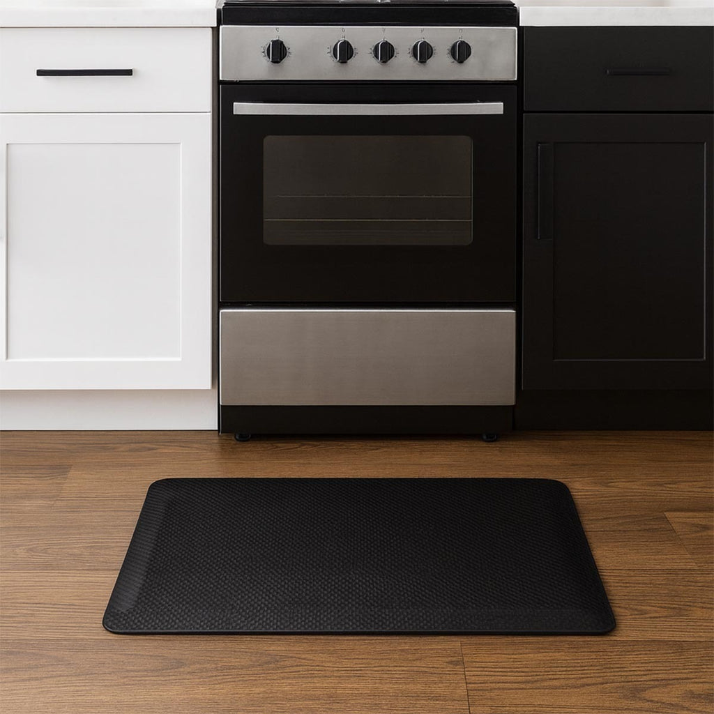 Tapete Antifatiga Kitchen Negro Tejido 46X76 cm