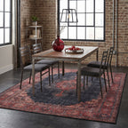 Tapete Decorativo Kyle Vintage Azul 190x290 cm