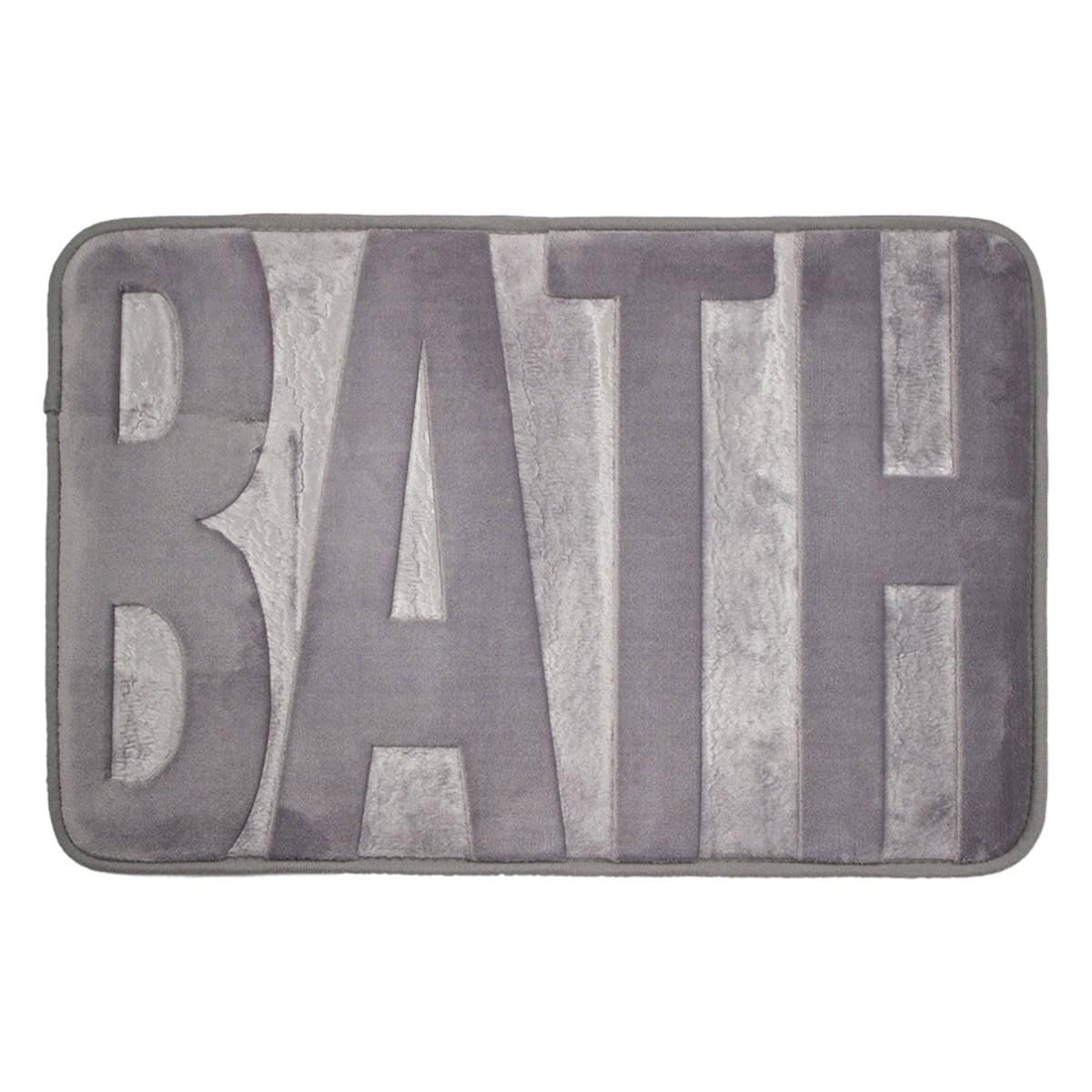 Tapete De Baño Memory Bath Plata 40x60 Cm