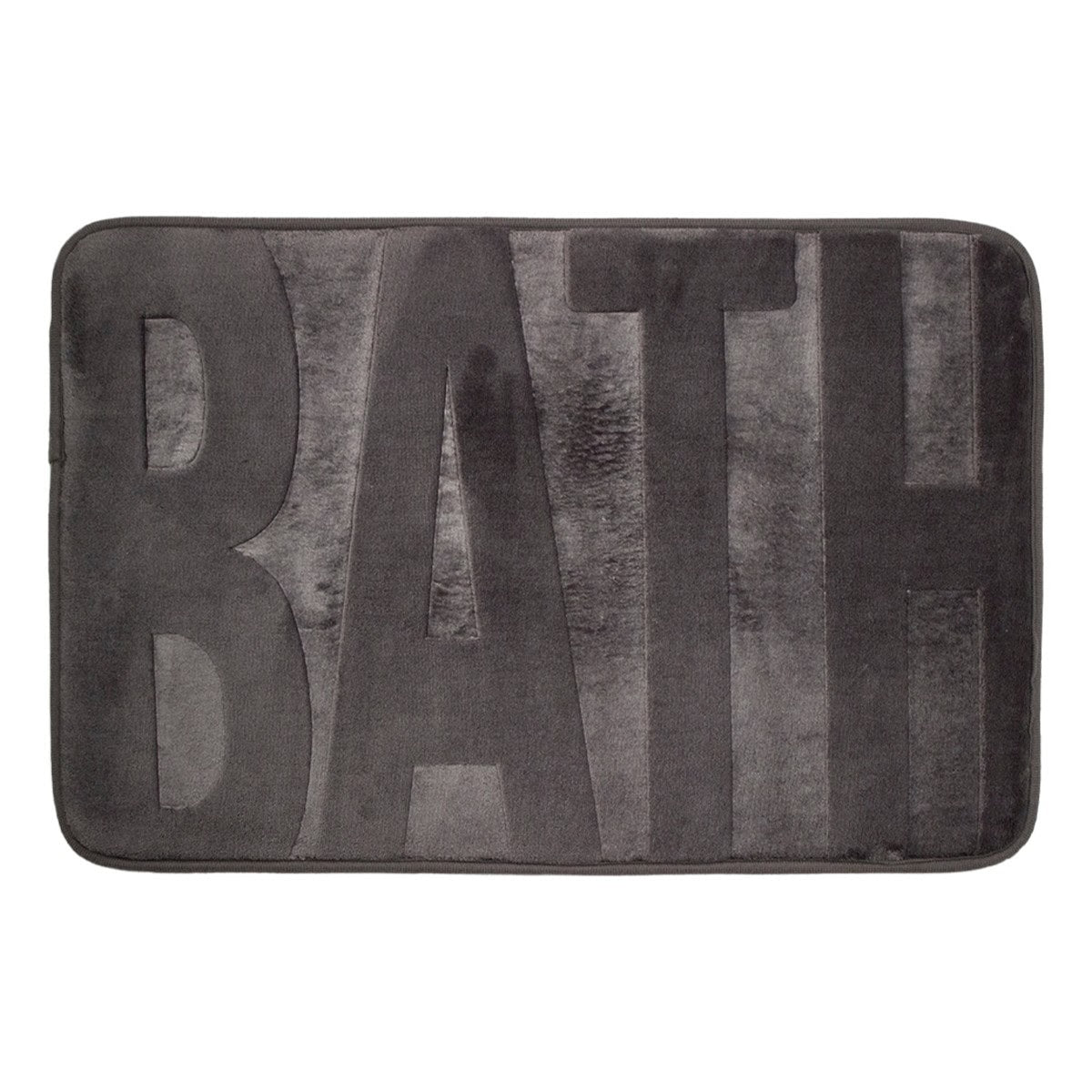 Tapete De Baño Memory Bath Gris Oscuro 40x60 Cm