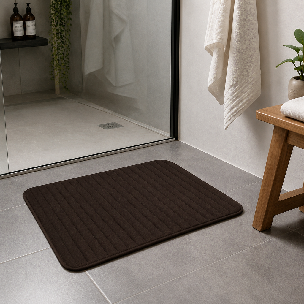 Tapete Baño Memory Chocolate 40x60 cm