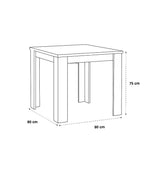 Mesa comedor Nis roble con acabado natural y diseño moderno que aporta calidez y funcionalidad al espacio de comedor