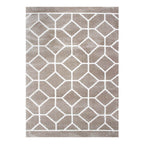 Tapete decorativo Shaggy Supreme Mix beige 120x170 cm y 160x230 cm, alfombra suave tipo shaggy con diseño moderno ideal para sala o recámara