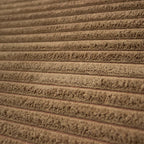Tapete Memory Foam Lines beige 50x70 cm con textura suave y diseño contemporáneo ideal para baño en espacios modernos