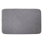 Tapete De Baño Memory Zig Gris Claro 40x60 Cm